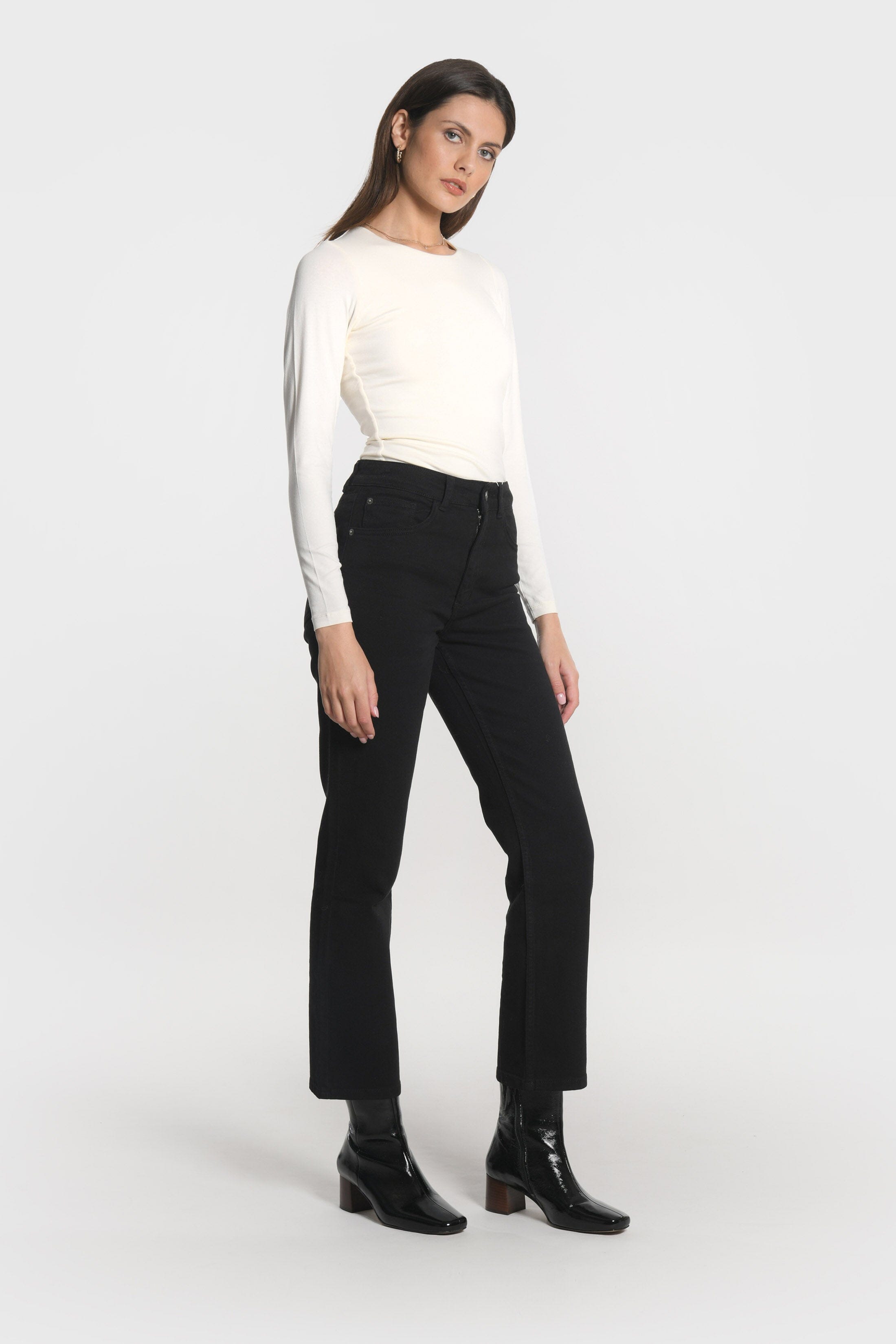 PANTALON CROPPED SPORTWEAR BRENDA NOIR PANTALON SPORTWEAR NEW KOOKAI Mode Kookai