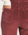PANTALON FLARE VELOURS SUZANNE BORDEAUX PANTALON SPORTWEAR KOOKAI Mode Kookai