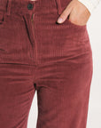 PANTALON FLARE VELOURS SUZANNE BORDEAUX PANTALON SPORTWEAR KOOKAI Mode Kookai