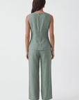 PANTALON LIN - CHELSEA - SAUGE PANTALON NEW KOOKAI Mode Kookai