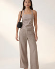 PANTALON LIN - CHELSEA - TAUPE PANTALON NEW KOOKAI Mode Kookai