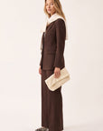 PANTALON SURPIQURE - CLEO - CHOCOLAT PANTALON NEW KOOKAI Mode Kookai