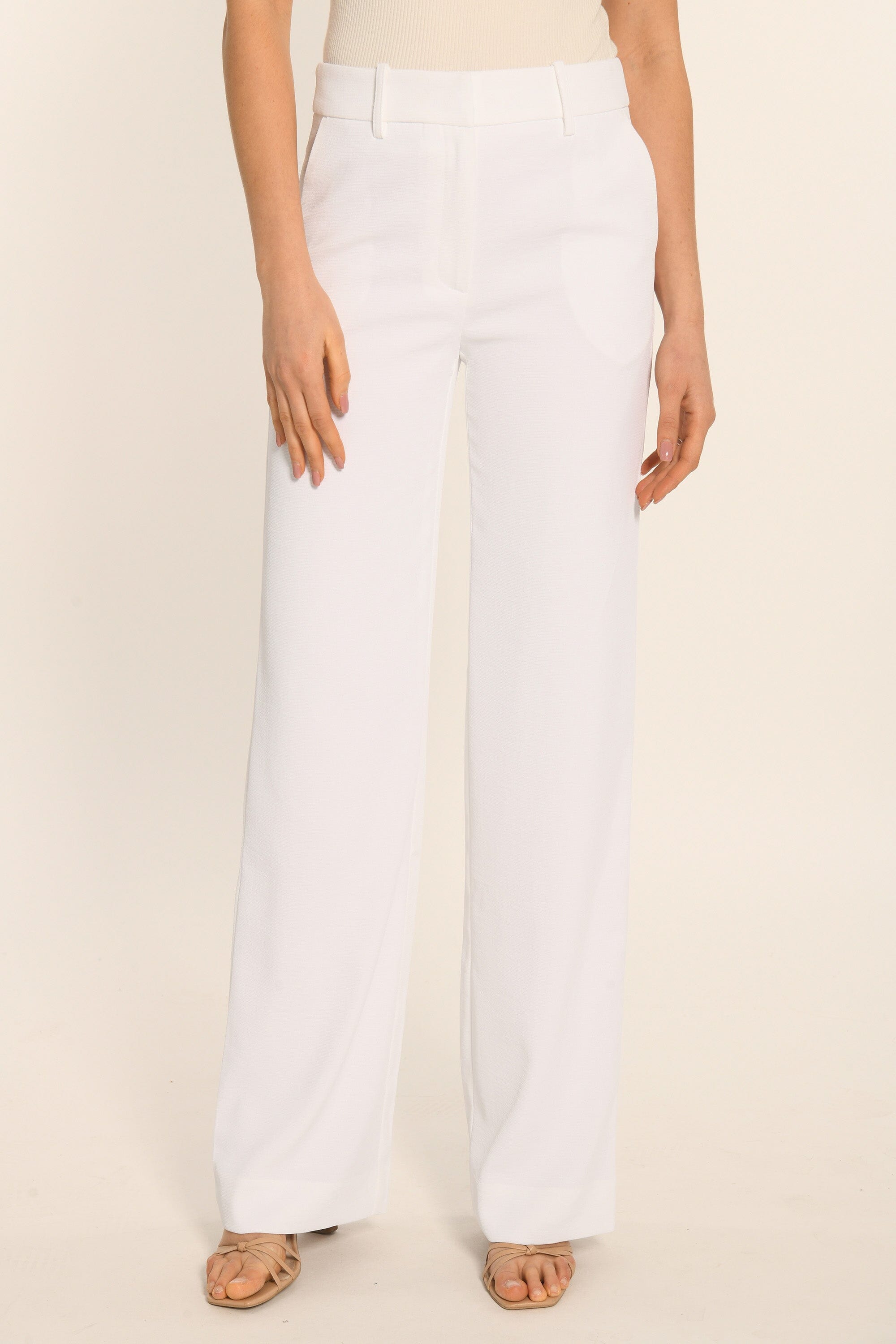 PANTALON TAILLE BASSE - BLANC - ALBA PANTALON NEW KOOKAI Mode Kookai