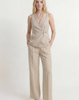 PANTALON TAILLE BASSE - CLEO - SABLE PANTALON NEW KOOKAI Mode Kookai
