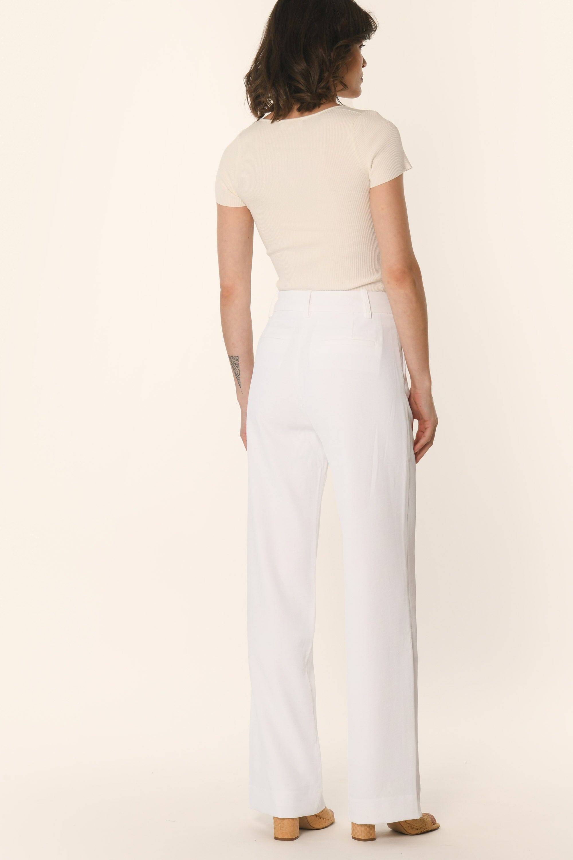 PANTALON TAILLE HAUTE - BLANC - ALBA PANTALON NEW KOOKAI Mode Kookai