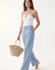 PANTALON TAILLE HAUTE - CLEO - AZUR PANTALON NEW KOOKAI Mode Kookai