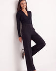 PANTALON TAILLE HAUTE - CLEO - NOIR PANTALON NEW KOOKAI Mode Kookai