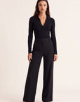PANTALON TAILLE HAUTE - CLEO - NOIR PANTALON NEW KOOKAI Mode Kookai