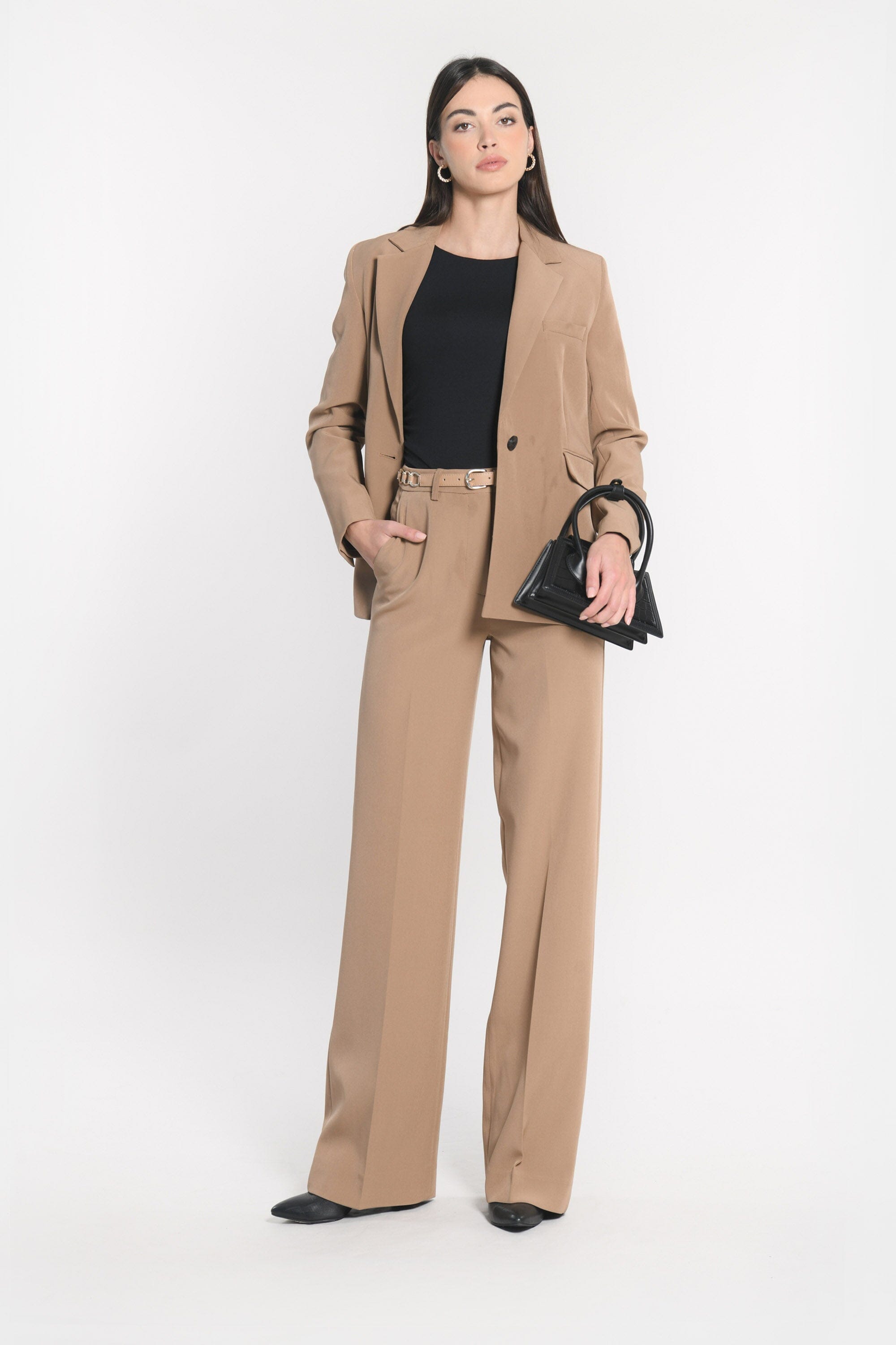 PANTALON TAILLE HAUTE MATHILDA MACCHIATO PANTALON KOOKAI Mode Kookai