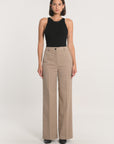 PANTALON TAILLEUR LARGE MACHA BEIGE PANTALON KOOKAI Mode Kookai