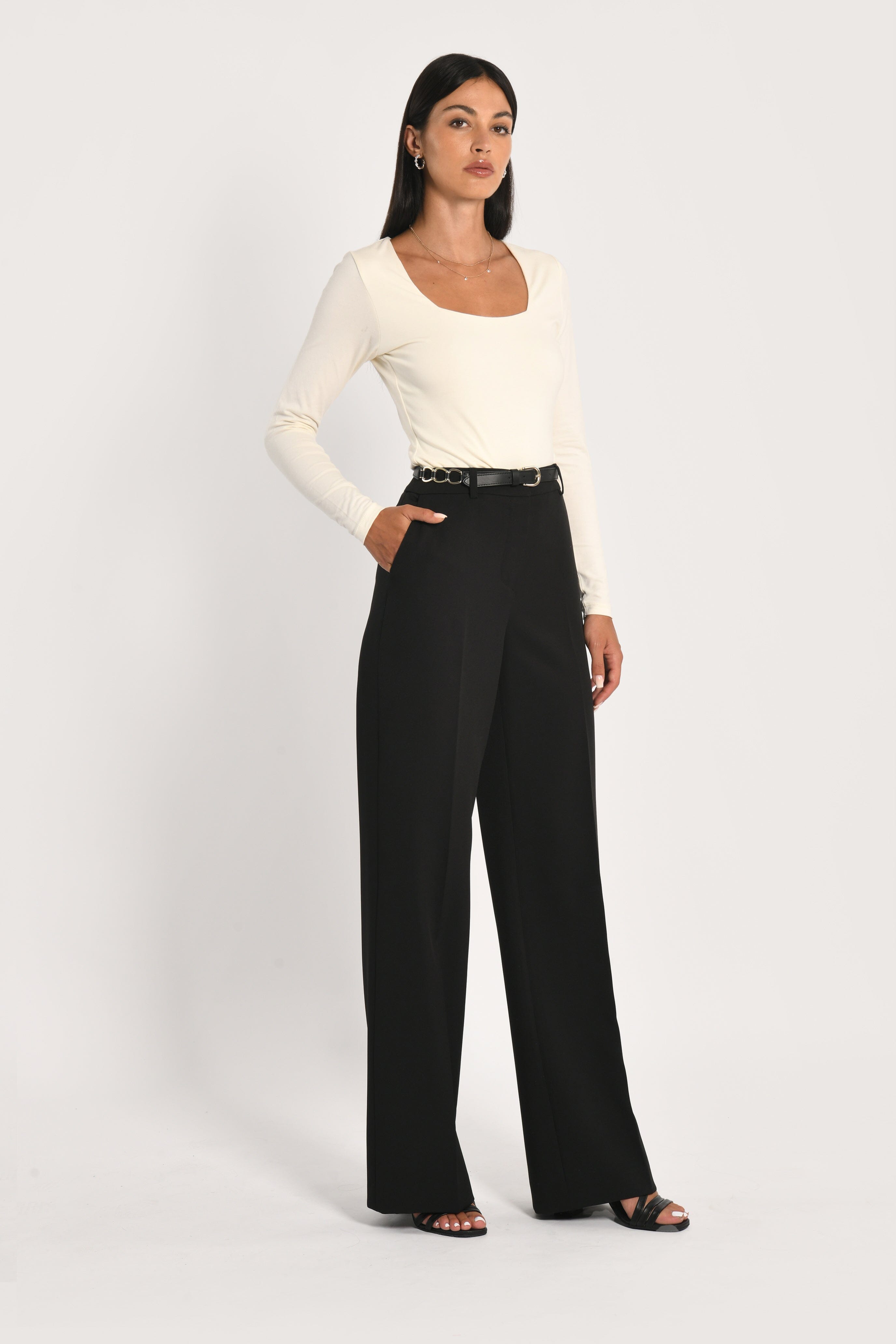 PANTALON TAILORING MATHILDA NOIR PANTALON KOOKAI Mode Kookai