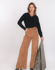 PANTALON VELOURS - BANKS - NOISETTE PANTALON NEW KOOKAI Mode Kookai