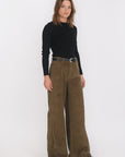 PANTALON VELOURS - BANKS - OLIVE PANTALON NEW KOOKAI Mode Kookai