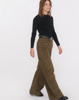 PANTALON VELOURS - BANKS - OLIVE PANTALON NEW KOOKAI Mode Kookai