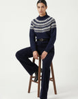 PANTALON VELOURS - DEVON - MARINE PANTALON SPORTWEAR NEW KOOKAI Mode Kookai