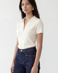POLO MAILLE - CRISTINA - ECRU PULL NEW KOOKAI Mode Kookai