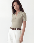 POLO MAILLE - CRISTINA - VERT PALE PULL NEW KOOKAI Mode Kookai