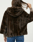 PONCHO FAUX FUR - MARINA - CHOCO MANTEAU KOOKAÏ Mode Kookai