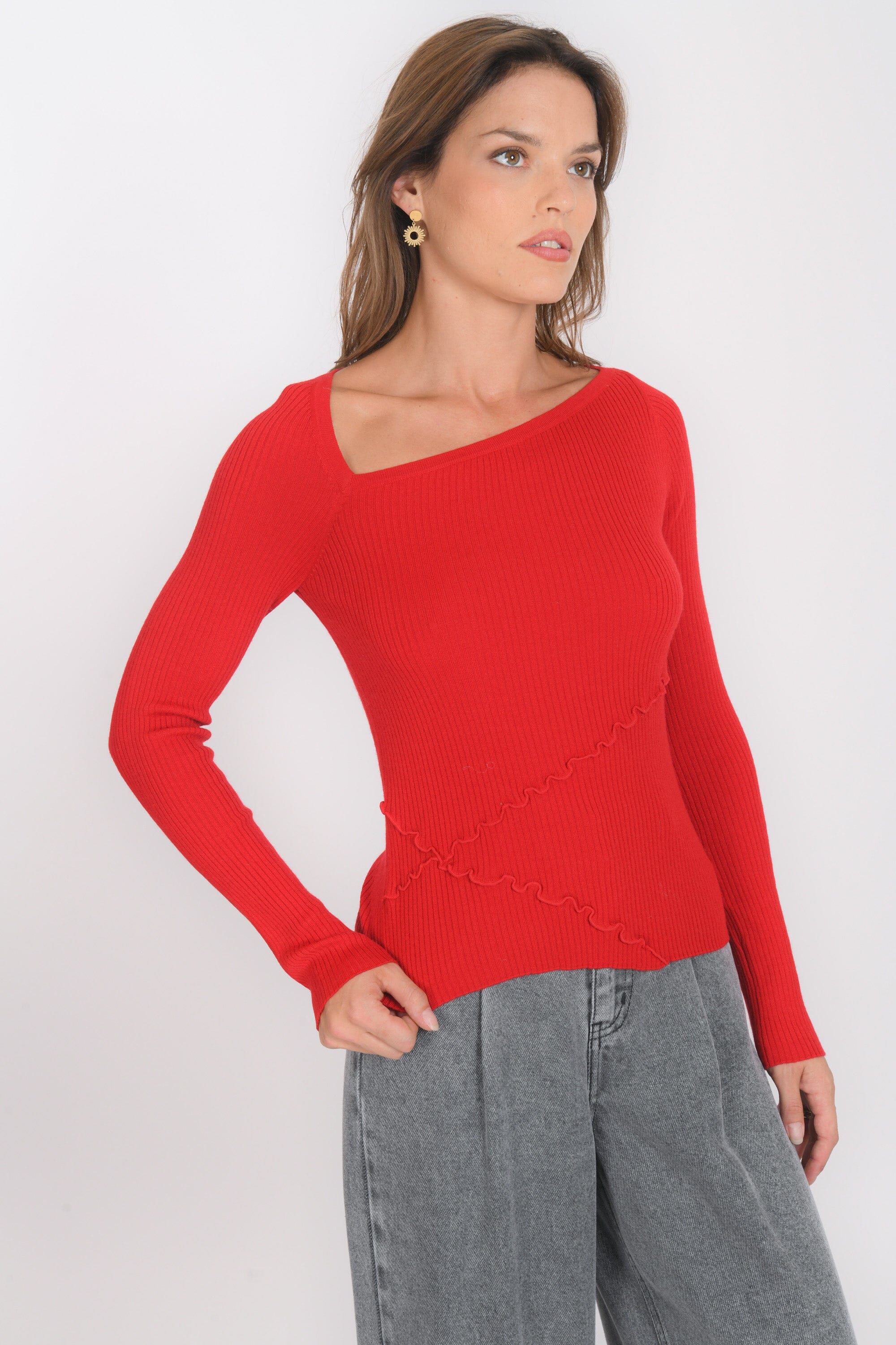 Pull D'été KOOKAI Sans Manches - Taille 2, Couleur Grenat, Occasion Parfait état