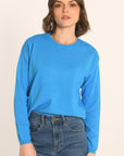 PULL BOUTONNÉ - BLEU - AMELINA PULL KOOKAI Mode Kookai