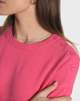 PULL BOUTONNE NOLWENN FUSCHIA PULL KOOKAI Mode Kookai
