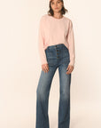 PULL BOUTONNÉ - ROSE PÂLE - AMELINA PULL KOOKAI Mode Kookai