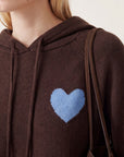 PULL CAPUCHE - DARI - CHOCOLAT/CIEL PULL NEW KOOKAI Mode Kookai