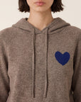 PULL CAPUCHE - DARI - TAUPE/MARINE PULL NEW KOOKAI Mode Kookai