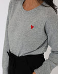 PULL COEUR ANITA GRIS CHINÉ PULL KOOKAI Mode Kookai