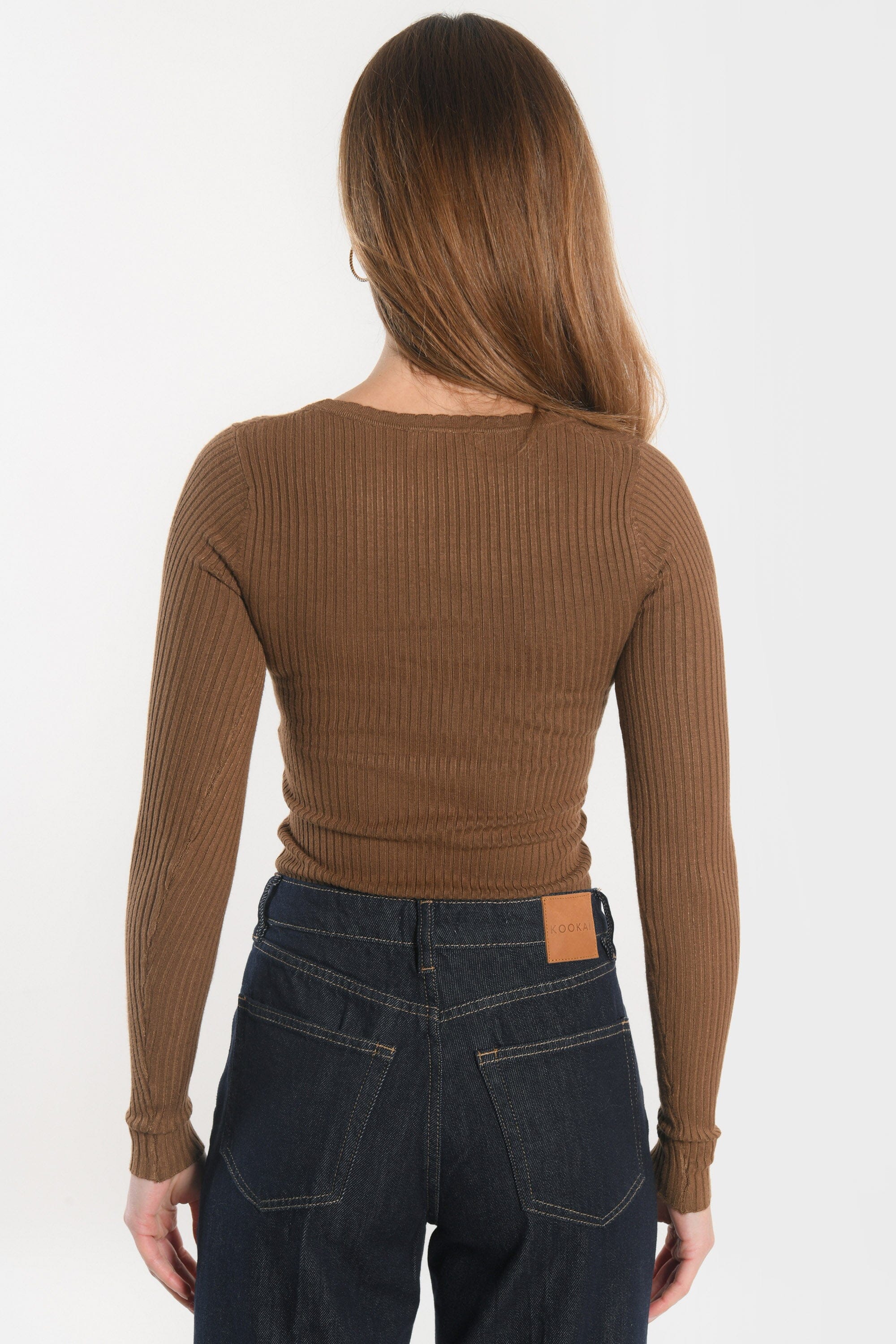 PULL COL CARRE - ELISABETH - SEPHIA PULL KOOKAI Mode Kookai