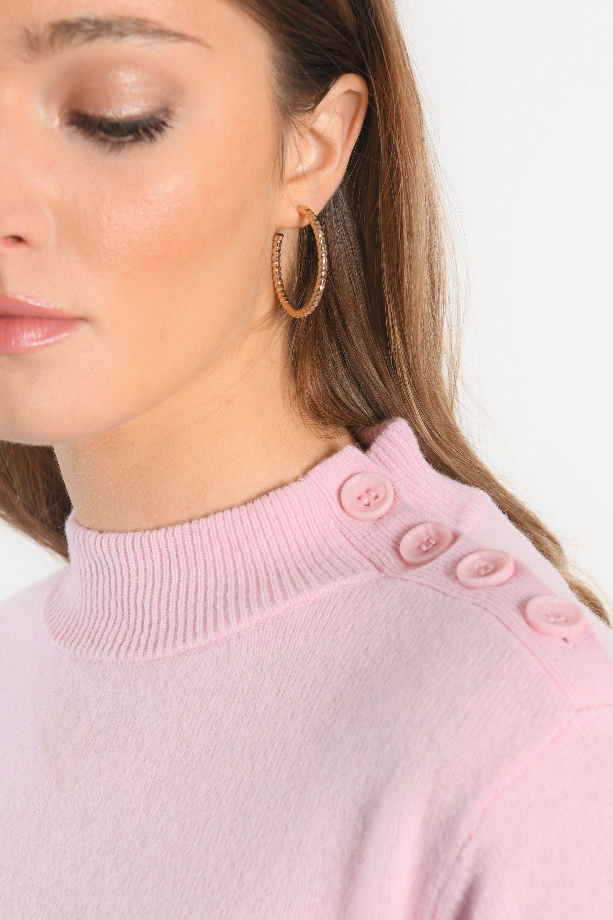 PULL COL CHEMINEE - ANITA - ROSE PALE PULL KOOKAI Mode Kookai