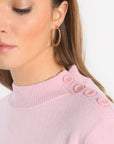 PULL COL CHEMINEE - ANITA - ROSE PALE PULL KOOKAI Mode Kookai