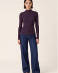 PULL COL MONTANT - D-BAYRON - AUBERGINE PULL NEW KOOKAI Mode Kookai