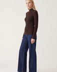PULL COL MONTANT - D-BAYRON - BRUN PULL NEW KOOKAI Mode Kookai