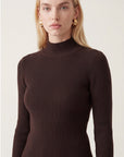 PULL COL MONTANT - D-BAYRON - BRUN PULL NEW KOOKAI Mode Kookai