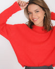 PULL COL ROND - BIANCA - ROUGE PULL NEW KOOKAI Mode Kookai