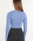 PULL COL ROND - ELISA - MANOR BLUE PULL KOOKAI Mode Kookai