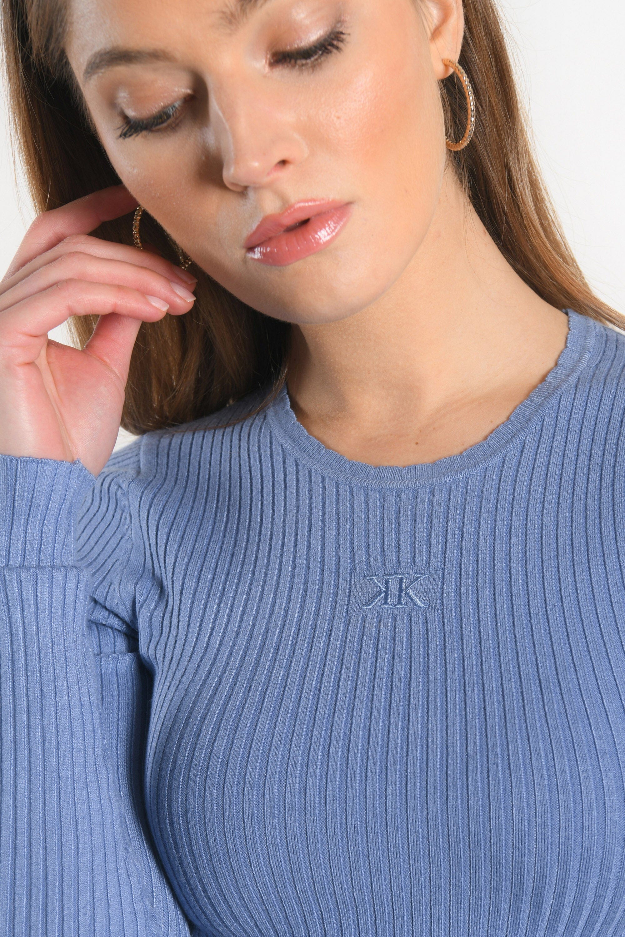 PULL COL ROND - ELISA - MANOR BLUE PULL KOOKAI Mode Kookai