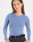 PULL COL ROND - ELISA - MANOR BLUE PULL KOOKAI Mode Kookai