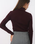 PULL COL ROULE - B-OLYMPE - BORDEAUX PULL NEW KOOKAI Mode Kookai