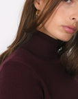 PULL COL ROULE - B-OLYMPE - BORDEAUX PULL NEW KOOKAI Mode Kookai