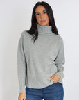 PULL COL ROULÉ CELINA GRIS CHINÉ PULL KOOKAI Mode Kookai