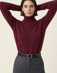 PULL COL ROULE - DANITA - BORDEAUX PULL NEW KOOKAI Mode Kookai