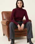 PULL COL ROULE - DANITA - BORDEAUX PULL NEW KOOKAI Mode Kookai