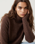 PULL COL ROULE - DOROTHEE - CHOCOLAT PULL NEW KOOKAI Mode Kookai