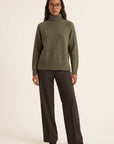 PULL COL ROULE - DOROTHEE - KAKI PULL NEW KOOKAI Mode Kookai