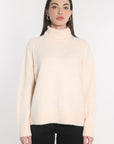 PULL COL ROULÉ JOANA BEIGE CHINÉ PULL KOOKAI Mode Kookai