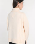 PULL COL ROULÉ JOANA BEIGE CHINÉ PULL KOOKAI Mode Kookai
