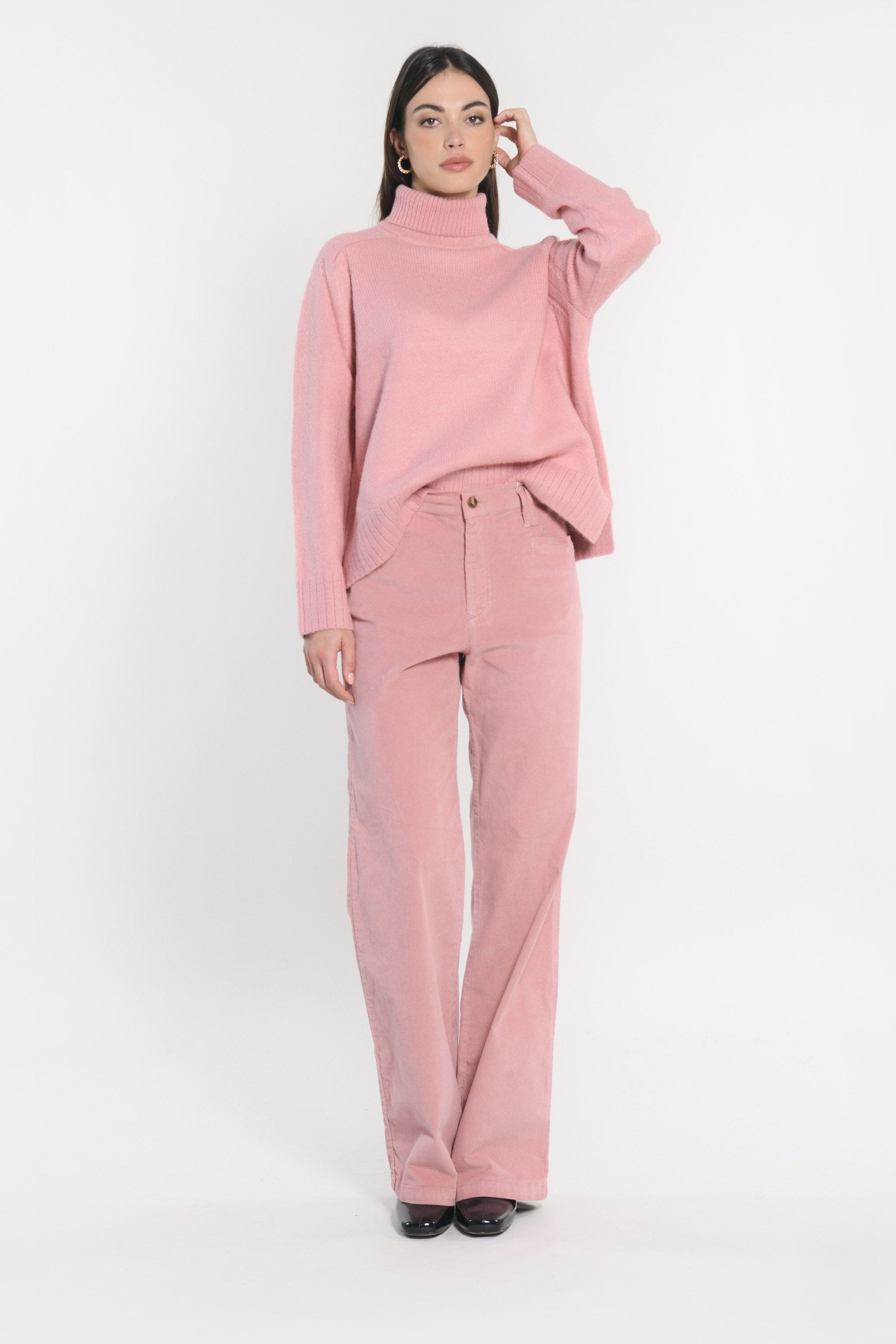 PULL COL ROULÉ JOANA BOIS DE ROSE PULL KOOKAI Mode Kookai