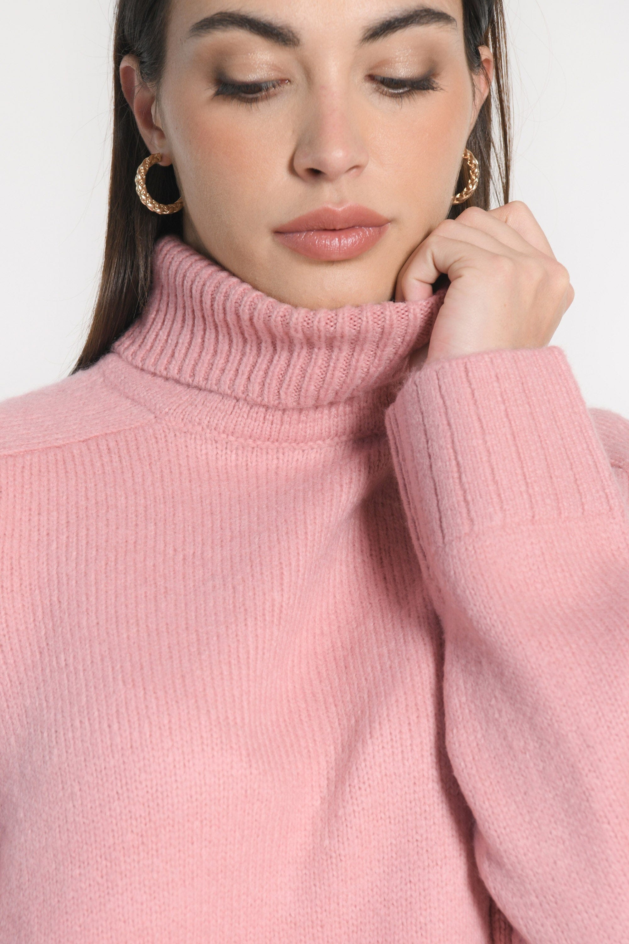 PULL COL ROULÉ JOANA BOIS DE ROSE PULL KOOKAI Mode Kookai